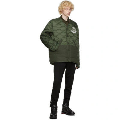 Shop Moncler Genius 2 Moncler 1952 Green Down Iskar Jacket In 833 Armygr