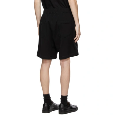 Shop Dsquared2 Black 'icon' Shorts In 968 Blkwht