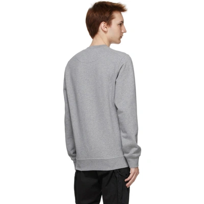 Shop Stone Island Grey Cotton Classic Sweatshirt In Vom64 Mgrey