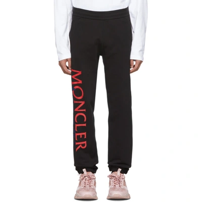 Shop Moncler Genius 2 Moncler 1952 Black Awake Ny Edition Logo Lounge Pants In 999 Black