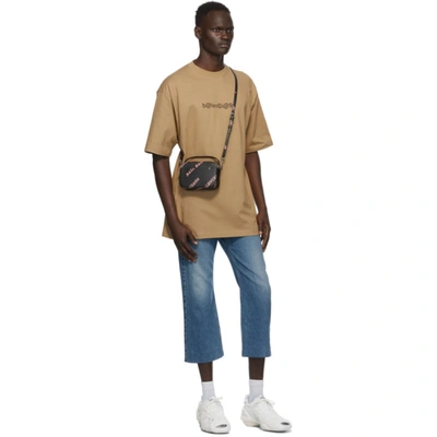 Shop Balenciaga Brown Symbolic T-shirt In 9605oat/bl