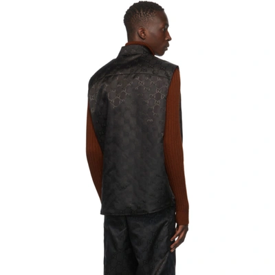 Shop Gucci Black Off The Grid Canvas Gg Vest In 1000 Black