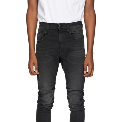 R13 Black Cooper Drop Jeans In Black Owen | ModeSens