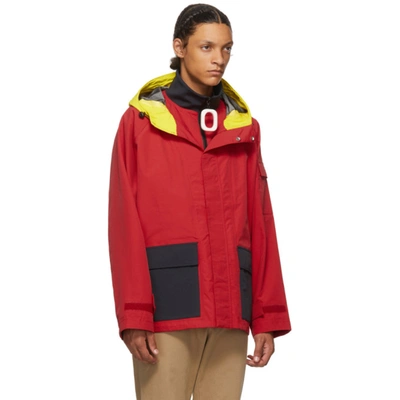 Shop Jw Anderson Red Color Hooded Jacket In Pbx Red 455