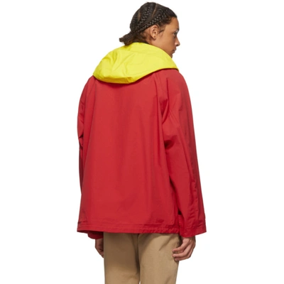Shop Jw Anderson Red Color Hooded Jacket In Pbx Red 455