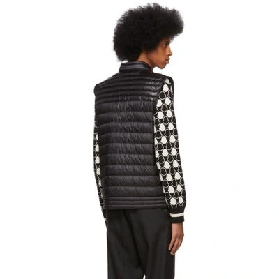 Shop Moncler Black Down Gir Vest In 999black