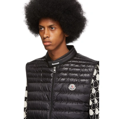 Shop Moncler Black Down Gir Vest In 999black