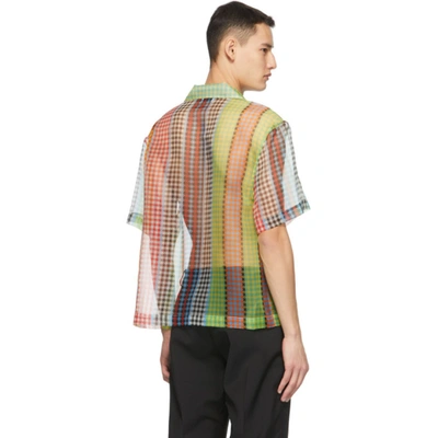 Shop Deveaux Multicolor Organza Market Bag Shirt