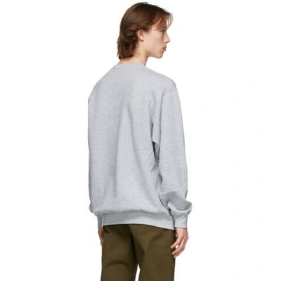 Shop Museum Of Peace And Quiet Grey Print 'natural' Sweatshirt In Heather