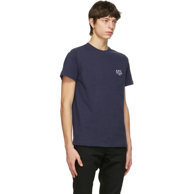 Shop A.p.c. Navy Raymond T-shirt In Iak Dknavy