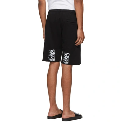 Shop Off-white Black Stencil Arrows Logo Shorts
