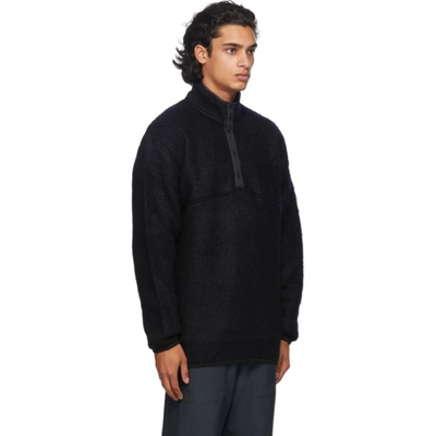 Shop Nanamica Navy N Pullover Sweater In Dark Navy