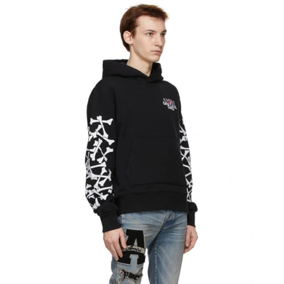 Shop Amiri Black Grateful Dead Bones Hoodie