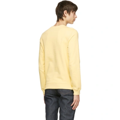 Shop Apc Yellow Item Sweatshirt In Dab Ltyellw