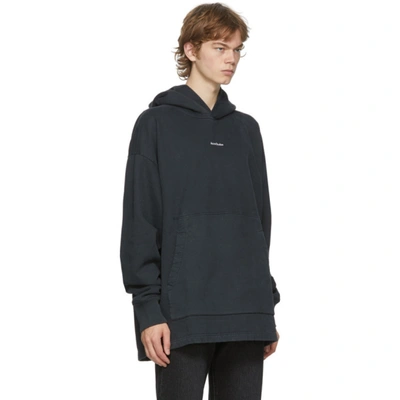 Shop Acne Studios Black Logo Hoodie