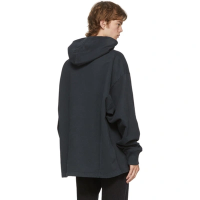 Shop Acne Studios Black Logo Hoodie