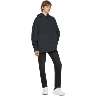 Shop Acne Studios Black Logo Hoodie