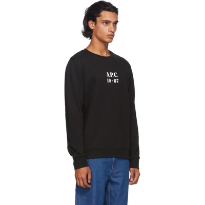 Shop Apc A.p.c. Black Gaby Sweatshirt In Lzz Noir
