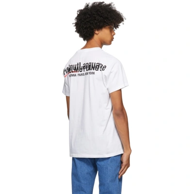 Shop Helmut Lang White Willie Norris Edition Standard T-shirt
