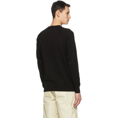 Shop Stone Island Black Knit Sweater In V0029 Black