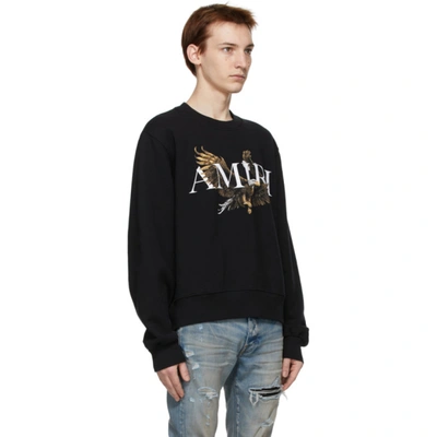 Shop Amiri Black Eagle Sweatshirt