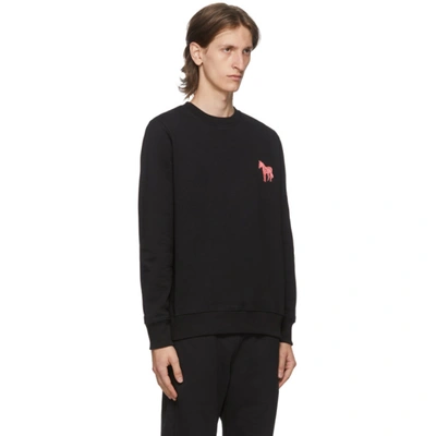 Shop Ps By Paul Smith Black Zebra Sweatshirt In 79 Black