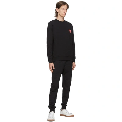 Shop Ps By Paul Smith Black Zebra Sweatshirt In 79 Black