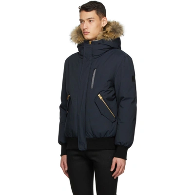 Shop Mackage Navy Down & Fur Dixon-xr Jacket