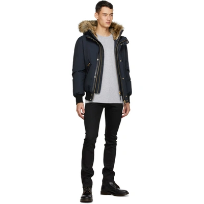 Shop Mackage Navy Down & Fur Dixon-xr Jacket