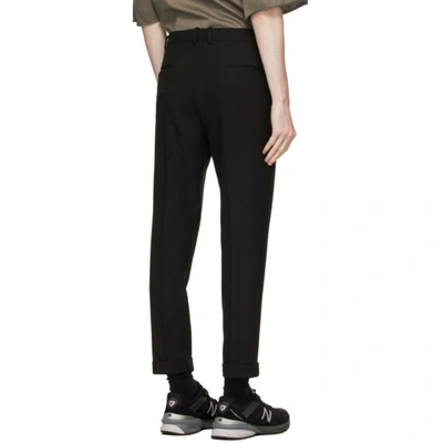 Shop N.hoolywood Black Slim Tapered Trousers