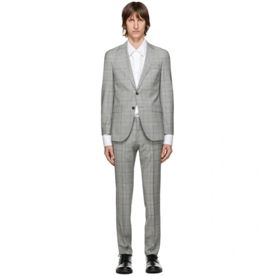 Noord Amerika waardigheid Vervagen Hugo Boss Grey Checked Novan6 Ben2 Suit In 030 Prince | ModeSens