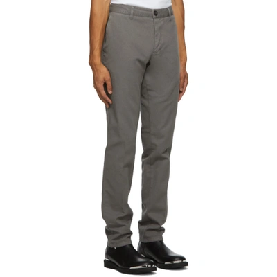 Shop Ami Alexandre Mattiussi Grey Chino Trousers In Drk Grey 61