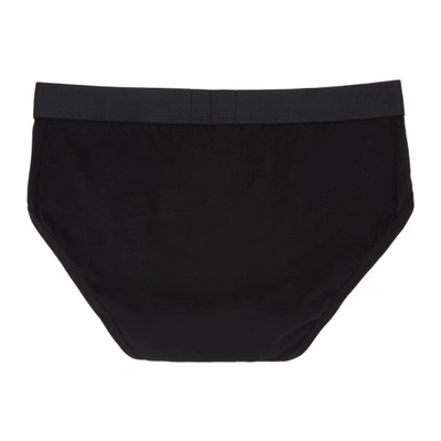 Shop Comme Des Garçons Shirt Black Plain Cotton Briefs In A Black