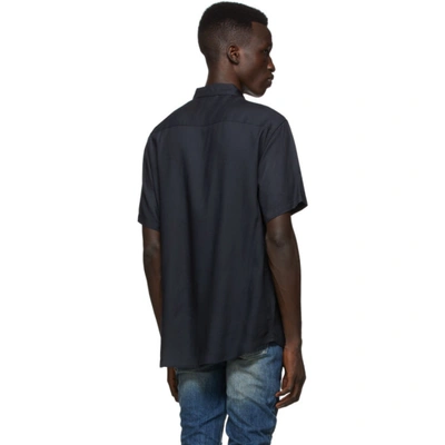 Shop Ksubi Black & Red Dazed Short Sleeve Shirt