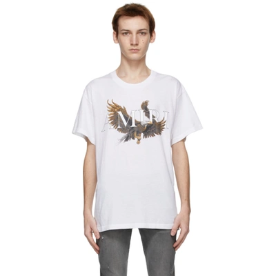 Shop Amiri White Eagle T-shirt