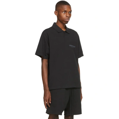 Shop Essentials Black Short Sleeve Polo