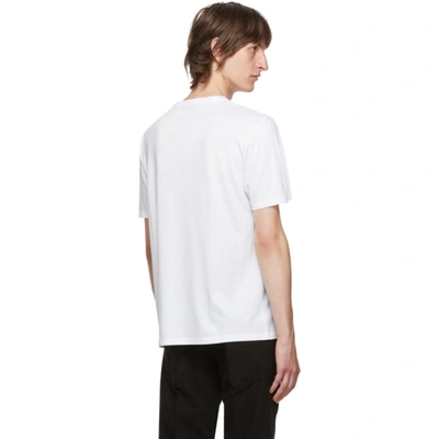 Shop Neil Barrett White Halo Bolt T-shirt In 526 Wht Blk