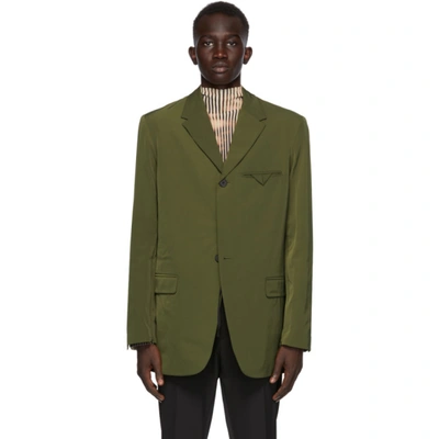 Shop Cmmn Swdn Khaki Saul Blazer In Olive