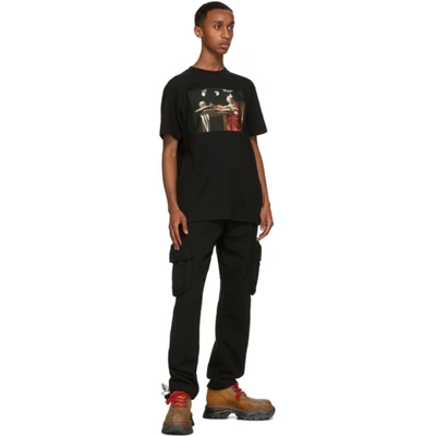 Shop Off-white Black Slim Caravaggio T-shirt In Black Red