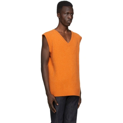 Shop The Elder Statesman Ssense Exclusive Orange Heavy Vest