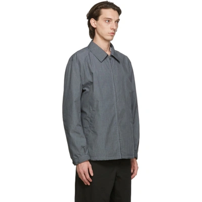 Shop Comme Des Garçons Homme Deux Grey Oxford Jacket In 2 Grey