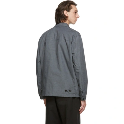 Shop Comme Des Garçons Homme Deux Grey Oxford Jacket In 2 Grey