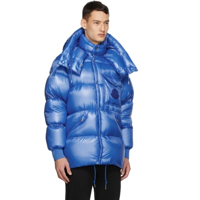 Shop Moncler Blue Down Tarnos Jacket In 71e Blue