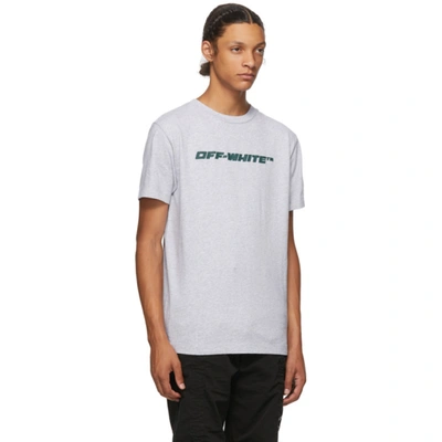 Shop Off-white Grey Trellis Worker T-shirt