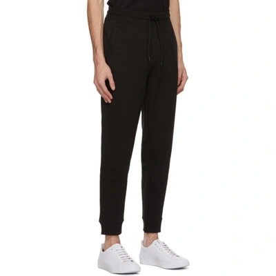 Shop Hugo Black French Terry Lounge Pants In 1 Black