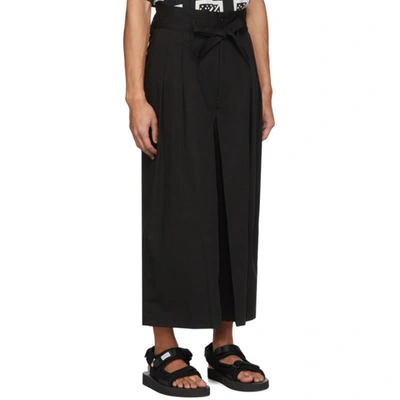 Shop Sasquatchfabrix . Black Hakama Trousers In 01 Blk