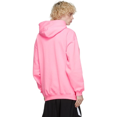 Shop Balenciaga Pink Sponsor Hoodie In 5764bubble