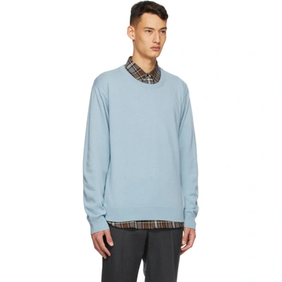 Shop Dries Van Noten Blue Cashmere Sweater In Light Blue