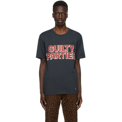 Shop Wacko Maria Black 'guilty Parties' T-shirt