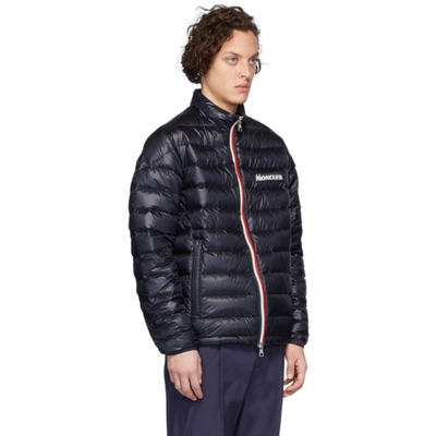 Shop Moncler Navy Down Petichet Jacket In 776 Navy